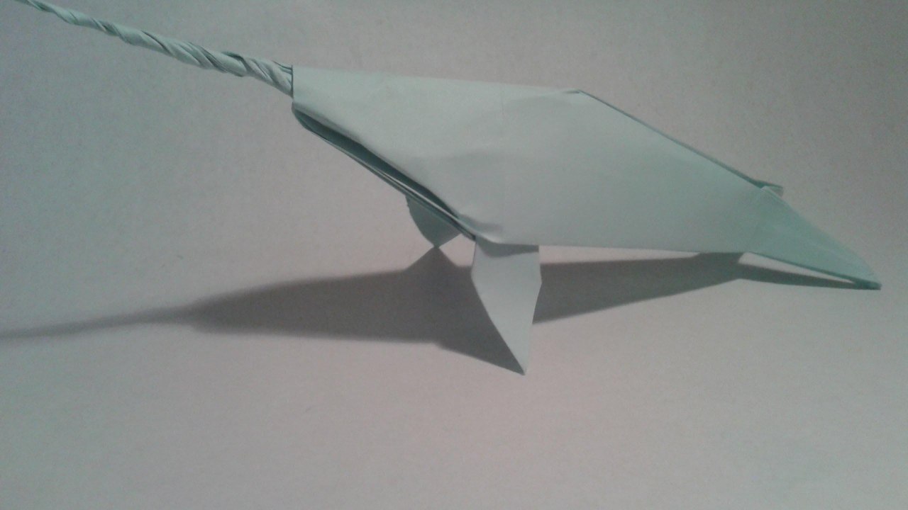 Origami How to make an origami narwhal (Origami instructions) video Dailymotion
