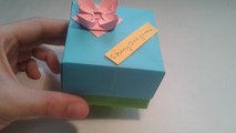 Como hacer una caja de papel (origami box)