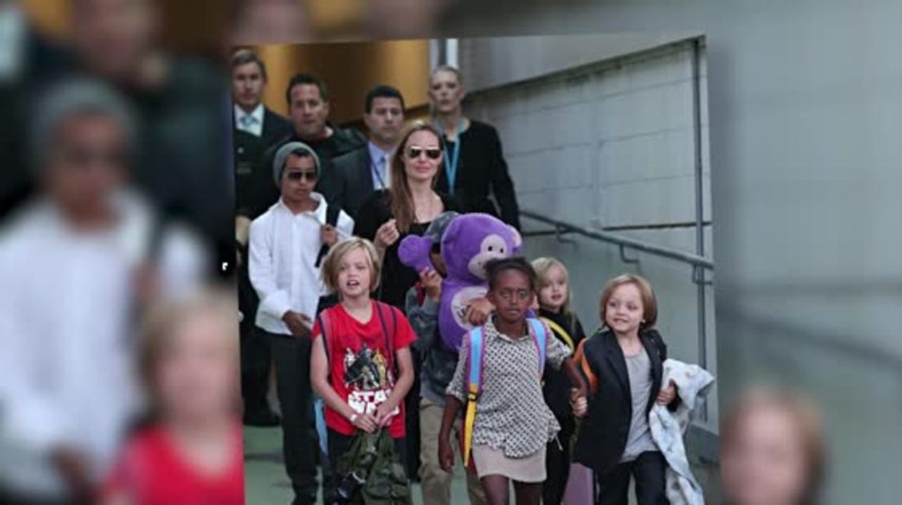 Angelina Jolie und ihre 6 Kinder in Australien