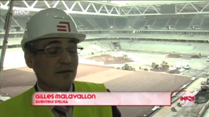 Grand Stade : la pelouse est posée !