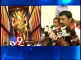 Minister Ganta Srinivas prays to Lord  Ganesh in Vizag