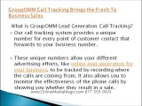GroupOMM Call Tracking Brings the Fresh To Business Sales 877-559-0024