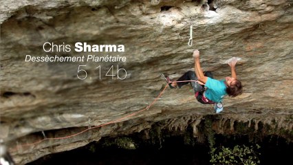 Chris Sharma sends "Dessèchement Planétaire" [5.14b] FA