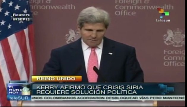 Kerry reconoce que el fonclicto en Siria pasa por solución política