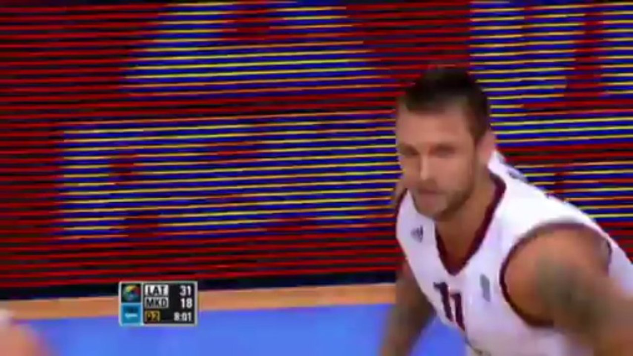 Highlights Latvia-F.Y.R.M. EuroBasket 2013