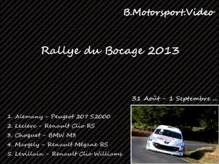 Rallye du Bocage 2013