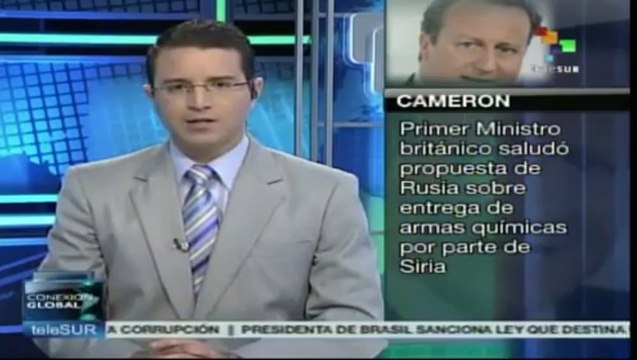 Cameron saluda propuesta de Rusia sobre armas químicas de Siria