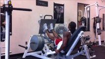 Julian Brown Pro Natural Bodybuilder High Rep Leg Day