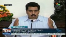 Pdte. Maduro denuncia plan desestabilizador contra la Revolución