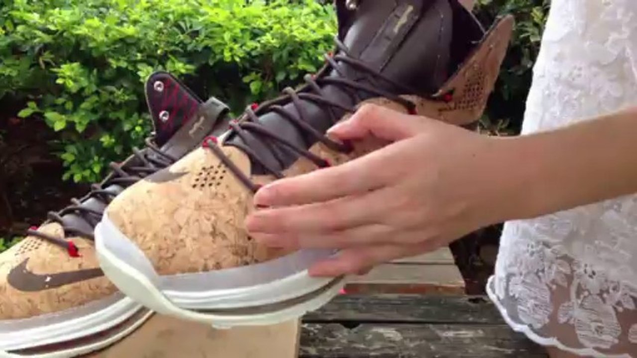 Chaussures de basket-ball examen de Nike LeBron X 10 EXT Cork QS Men www.lunettesshopfr.cn