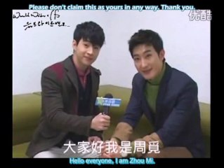 [ENG SUB] 130219 SJ-M Henry & Zhou Mi's Air-Camel Greetings