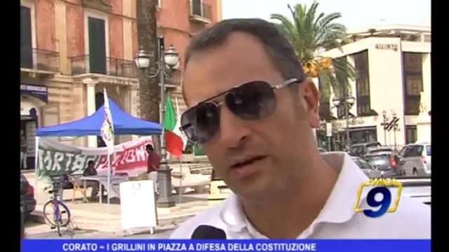 Corato | I grillini in piazza a difesa della Costituzione