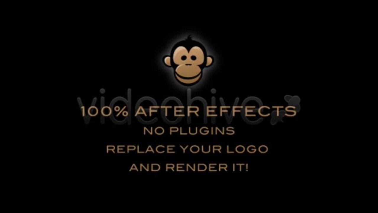 Black Classic 3D Logo - After Effects Template