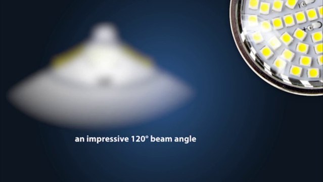 60 SMD GU10 LED Light Bulb. The flagship bulb which provides great all purpose use.