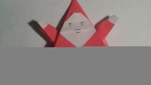 Origami - How to make an easy origami Santa Claus (christmas origami).