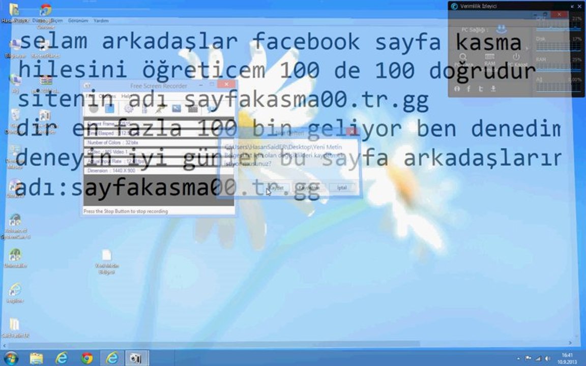 Facebook Sayfa Beğendirme Hilesi