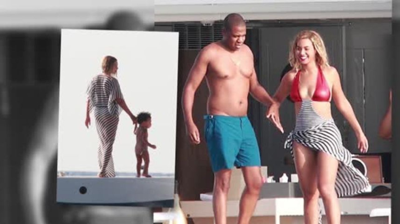 Beyonce, jay-z und blue ivy im urlaub in italien
