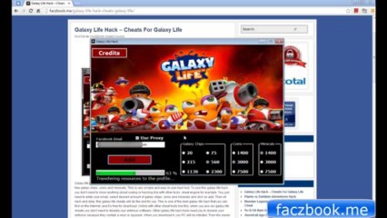 Galaxy Life Hack - Resources Adder