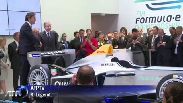 La Formule E, monoplace 100% électrique, dévoilée à Francfort