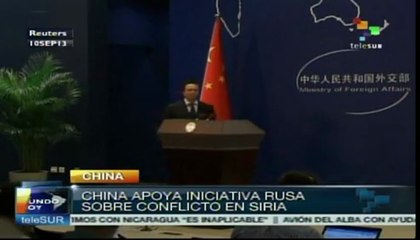 China apoya propuesta rusa en crisis de Siria