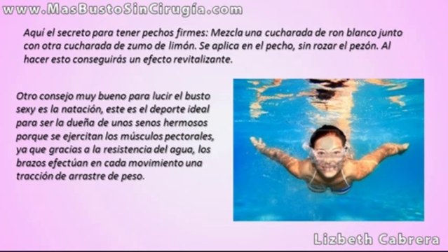 Trucos para aumentar los senos de forma natural