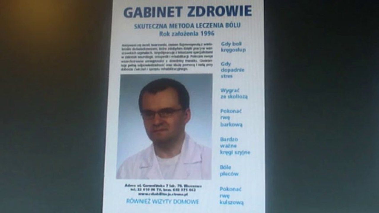 Leczenie Dyskopatii Warszawa Bóle Kręgosłupa Leczenie Warszawa Gabinet Zdrowie ul. Garwolińska  7 lok. 79  Tel. 22 6100673  www.twarowski.net