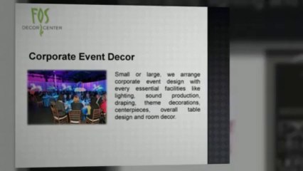 FOS Decor - Wedding Decor Rental