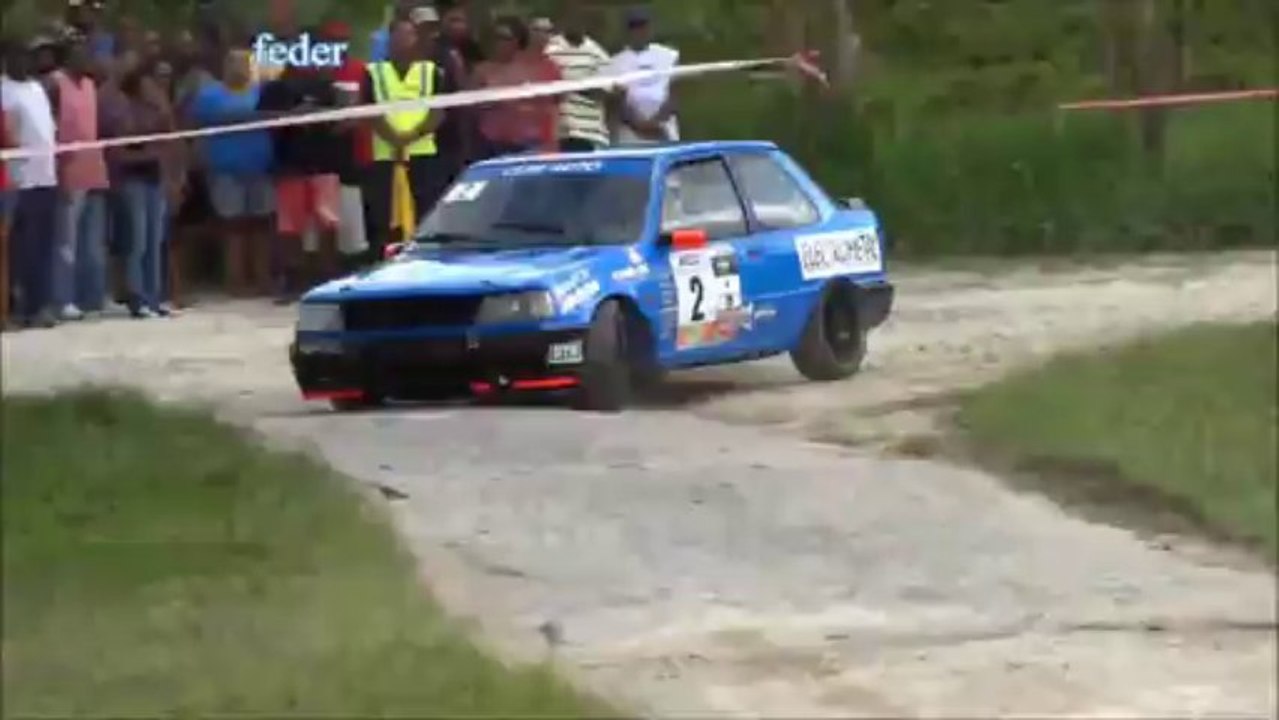 Rallye Peugeot 309 au virage du manguier grands fonds saint anne  #Guadeloupe 🚙
