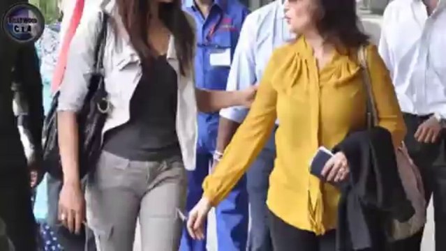 Priyanka Chopra & Madhuri Dixit SPOTTED at Mumbai Airport