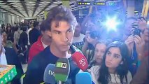 Nadal llega a Madrid dispuesto ayudar al equipo de Copa Davis