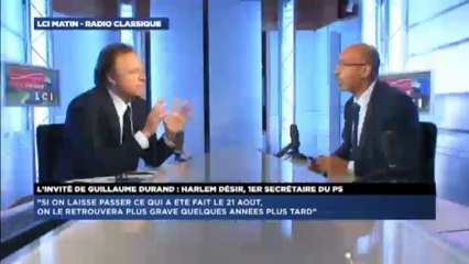 Harlem Désir, invité politique de Guillaume Durand avec LCI