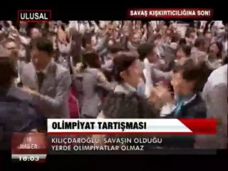 SAVAŞIN OLDUĞU YERDE OLİMPİYAT OLMAZ