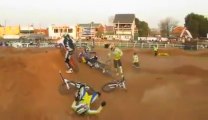 Violent massive crash in bike Race! BMX