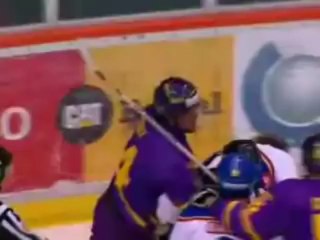 Souray vs Kronvall during NHL lockout