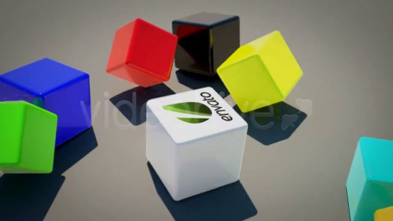 Falling Cubes - After Effects Template