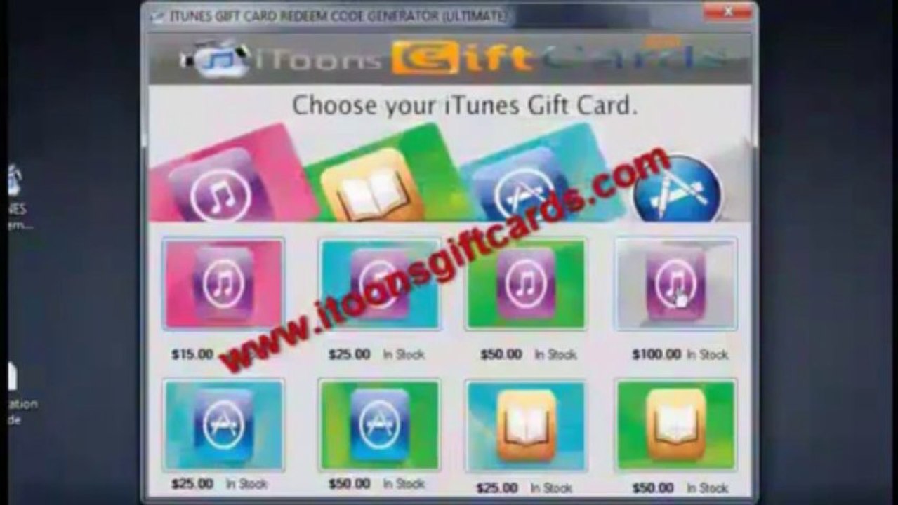 iTunes Gift Card Codes Generator 2013 Update Version