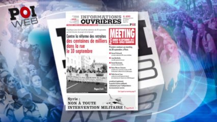 Informations Ouvrières, le 12 Septembre 2013