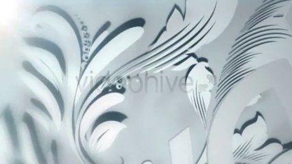 White Floral Logo - After Effects Template