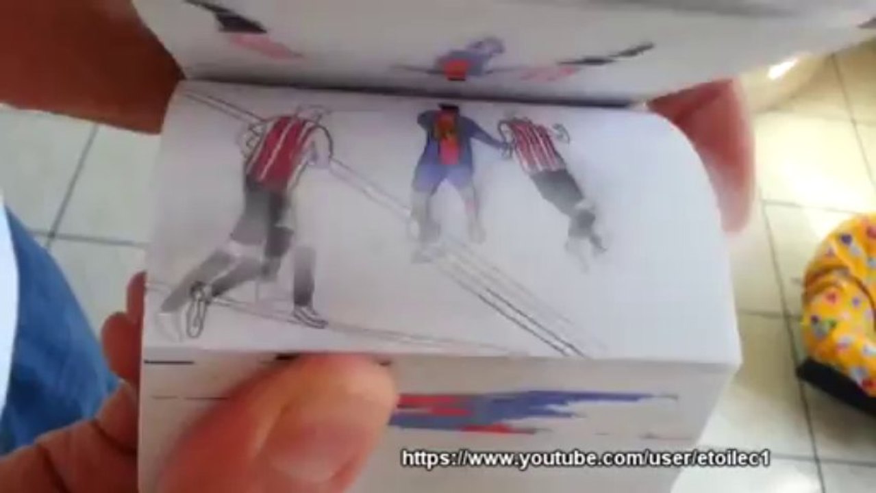 Les plus belles actions de LIONEL MESSI en Flipbook (dessin animé papier)!s