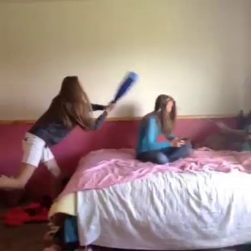 Prendre une grosse claque avec une batte de baseball..!!