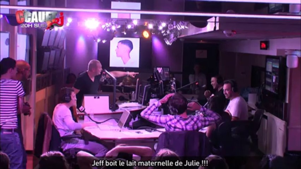 Jeff boit le lait maternelle de Julie !! - C'Cauet sur NRJ
