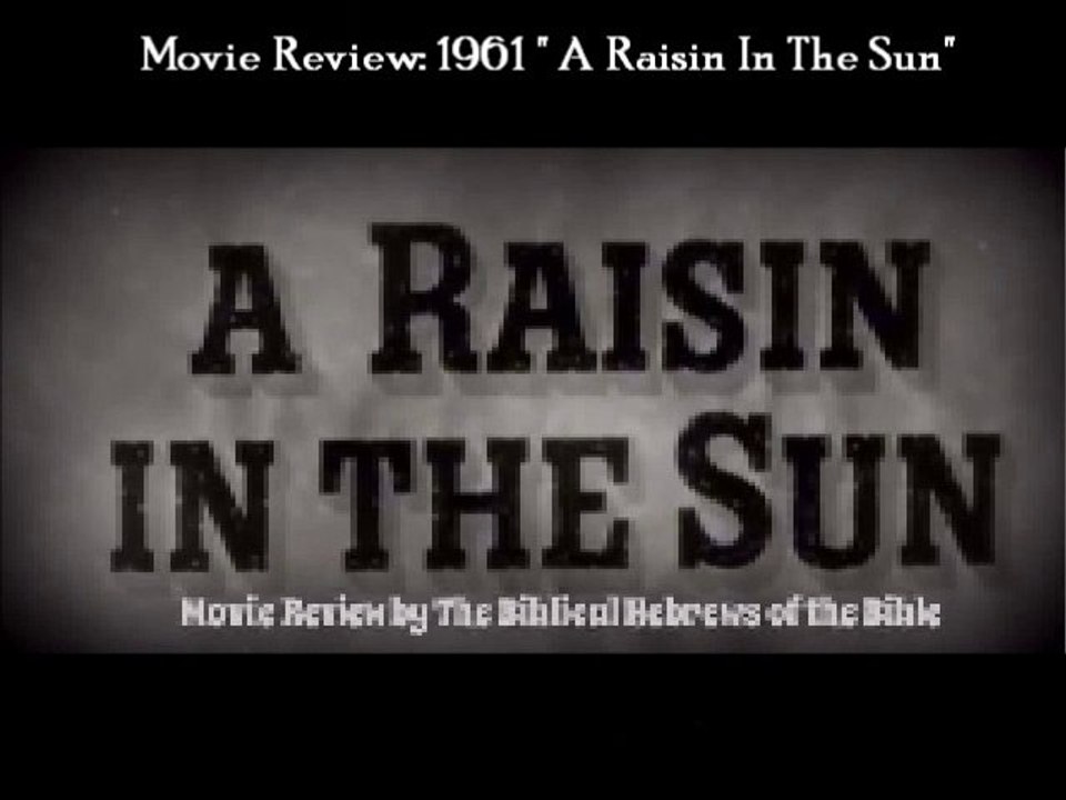 Part 4 Movie Review A Raisin in the Sun