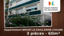 A vendre - Appartement - BRIVE LA GAILLARDE (19100) - 3 pièces - 60m²
