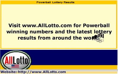 Powerball Lottery Drawing Results for September 11, 2013