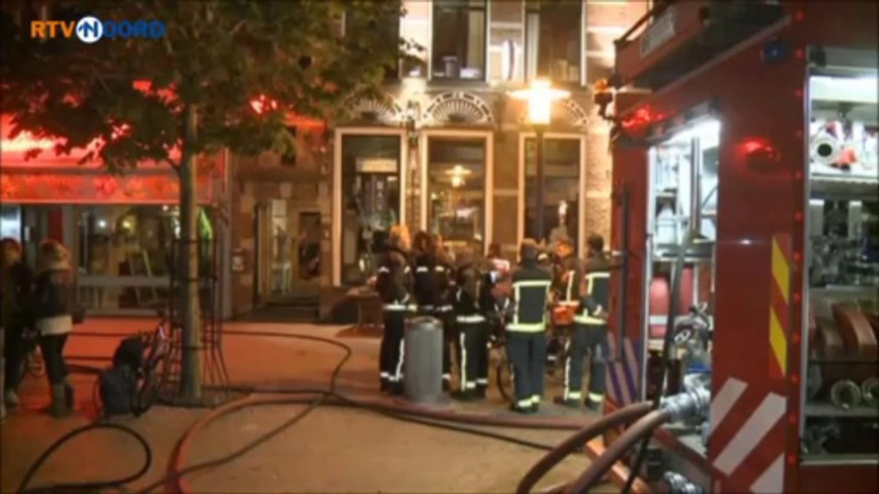 Huize Maas in Groninger binnenstad ontruimd wegens brand - RTV Noord