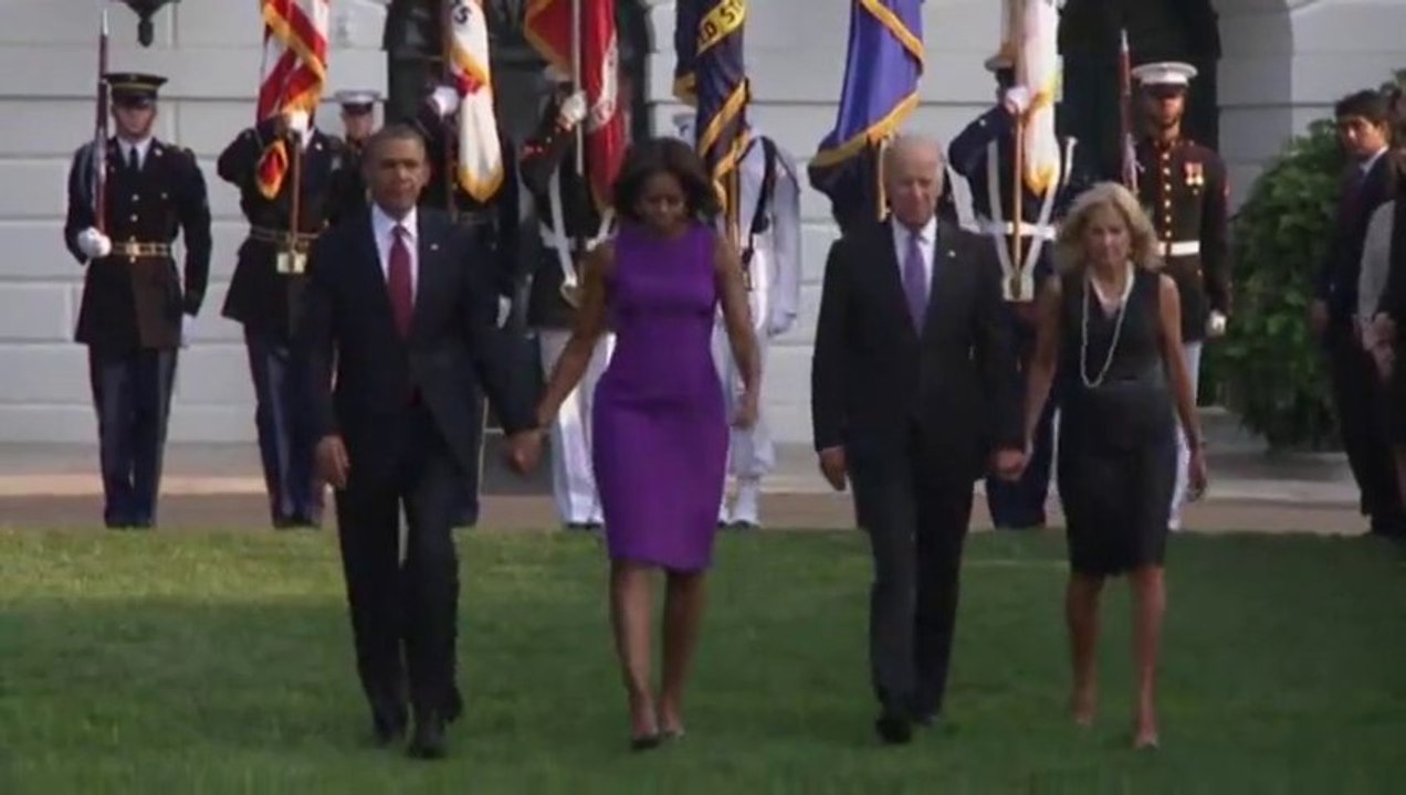 9/11 Attack anniversary - Moment of Silence at the White House