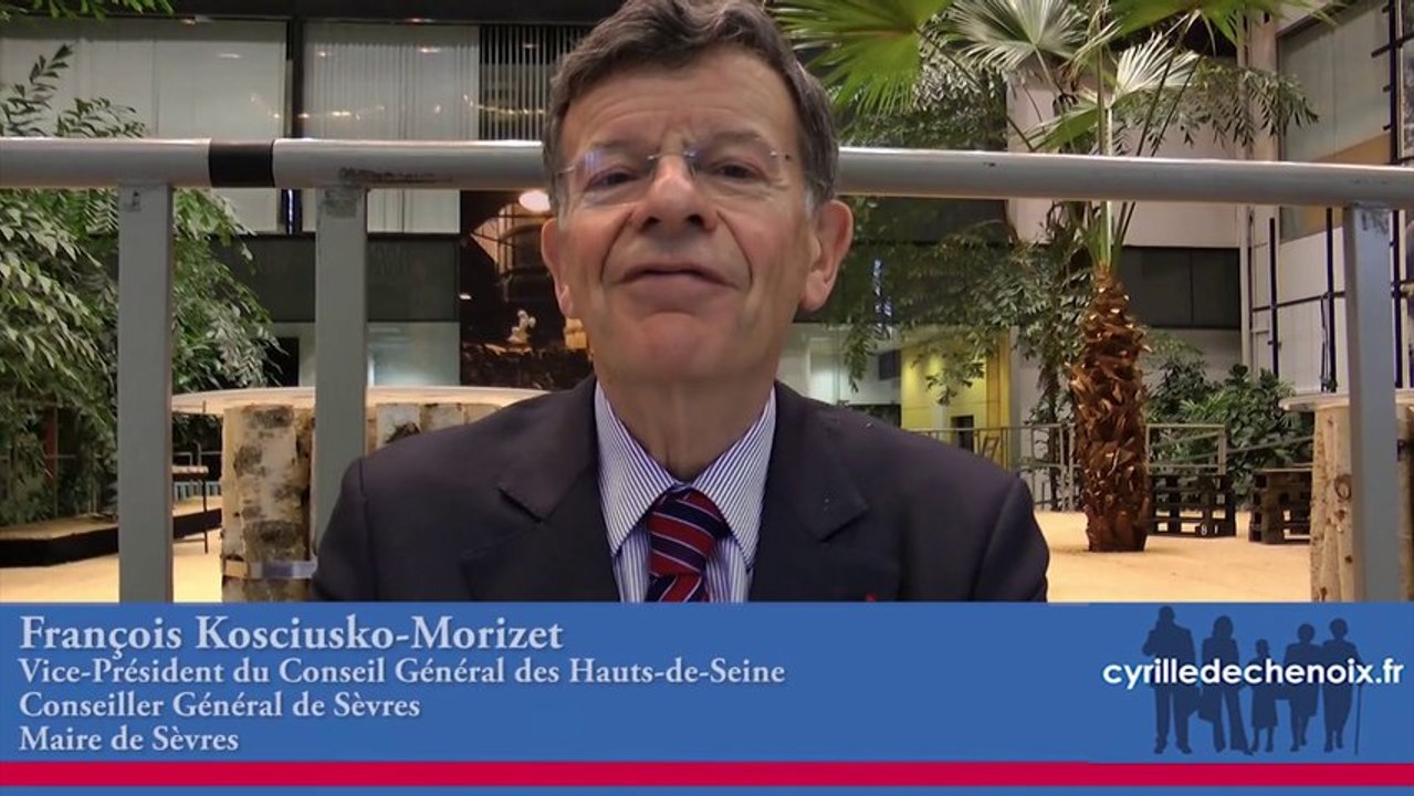 Message de soutien de François Kosciusko-Morizet à Cyrille Déchenoix - Asnières 2014