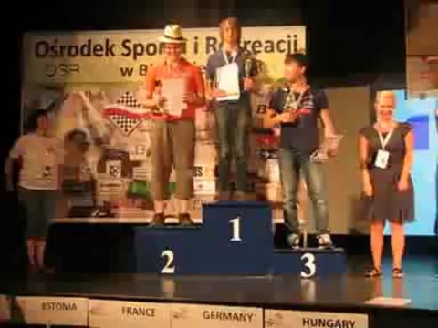 FFJD - Euro2013 - Kevin champion d'Europe junior de blitz - jeu de dames