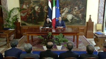 Roma - Letta e il Primo Ministro del Regno di Thailandia, Yingluck Shinawatra (11.09.13)