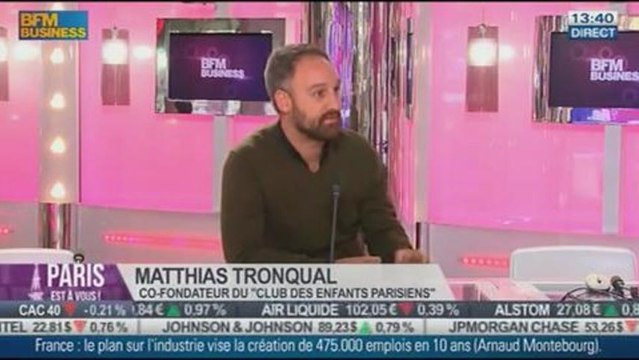 Made in Paris : Matthias Tronqual, co-fondateur du Club des Enfants Parisiens dans Paris est à vous - 12/09